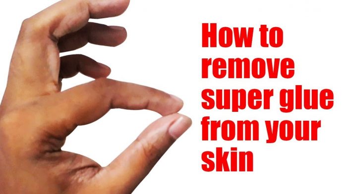 How to remove super glue from skin